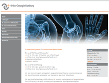 Tablet Screenshot of orthochirurgie-hamburg.de